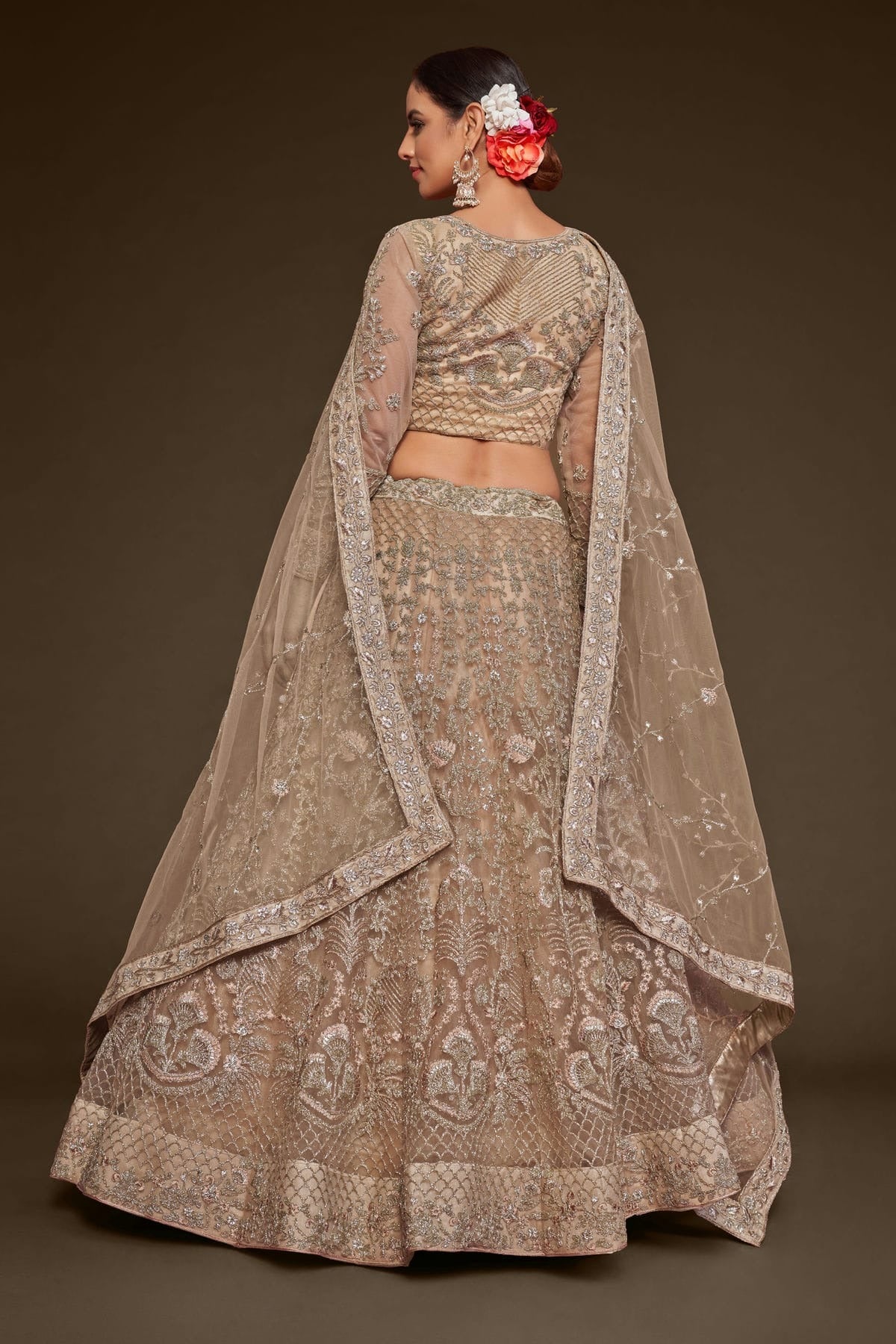 Soft Net Embroidery A Line Lehenga Choli LC1010194 A