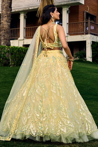 Soft Net Embroidery A Line Lehenga Choli LC1010259 A