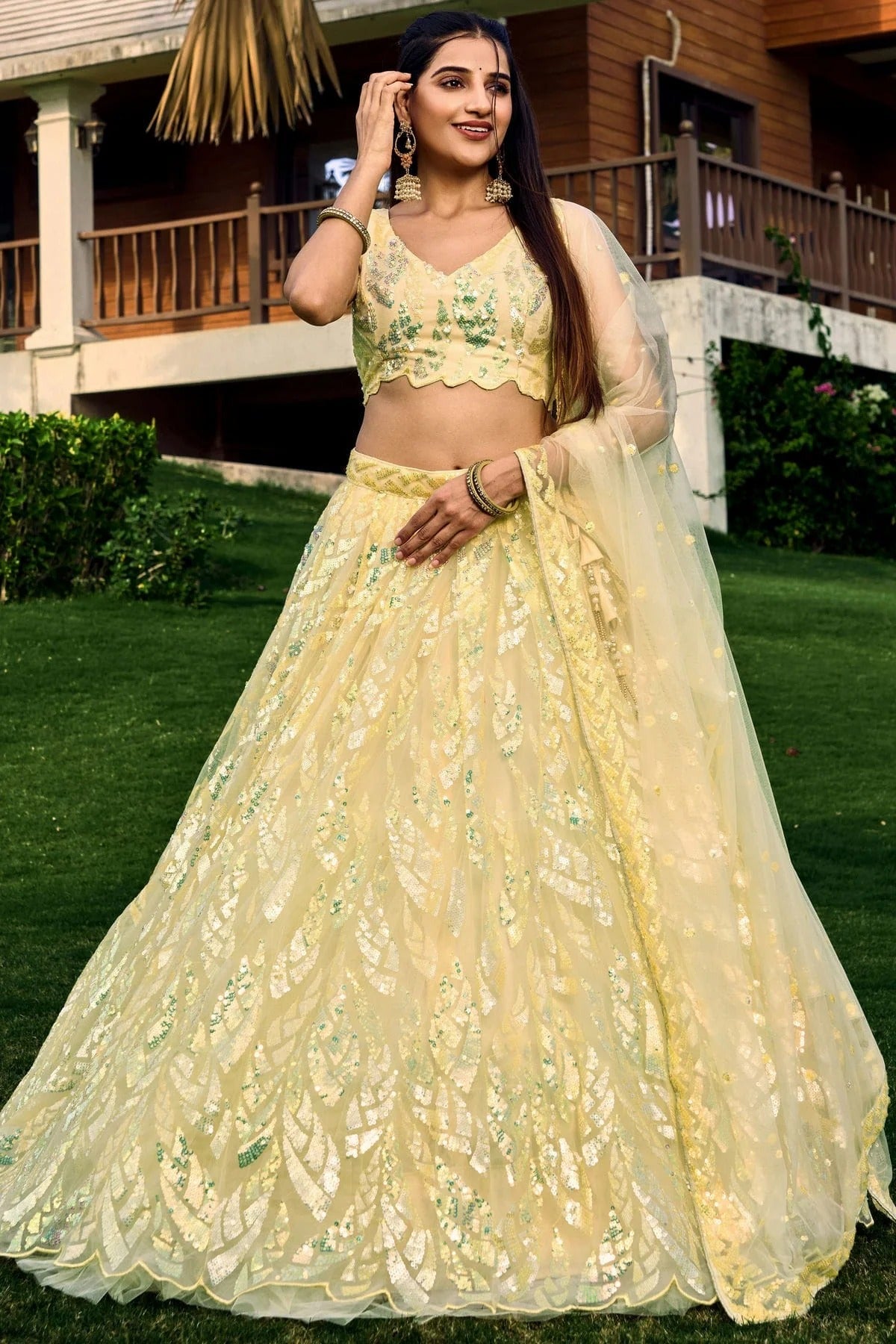 Soft Net Embroidery A Line Lehenga Choli LC1010259
