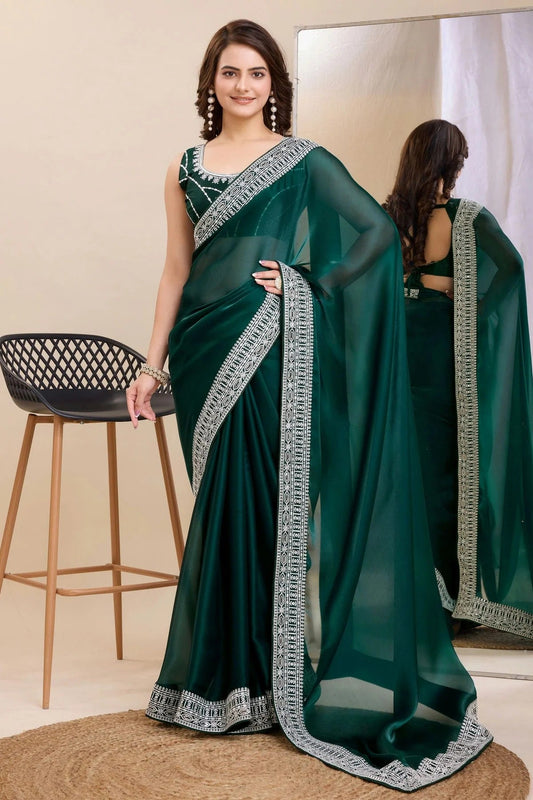 Teal Colour Silk Saree SD1110233