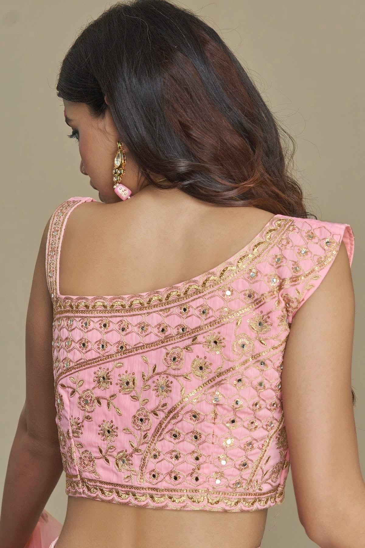 Titan Silk Designer Lehenga Choli In Baby Pink Colour LC1270039 B