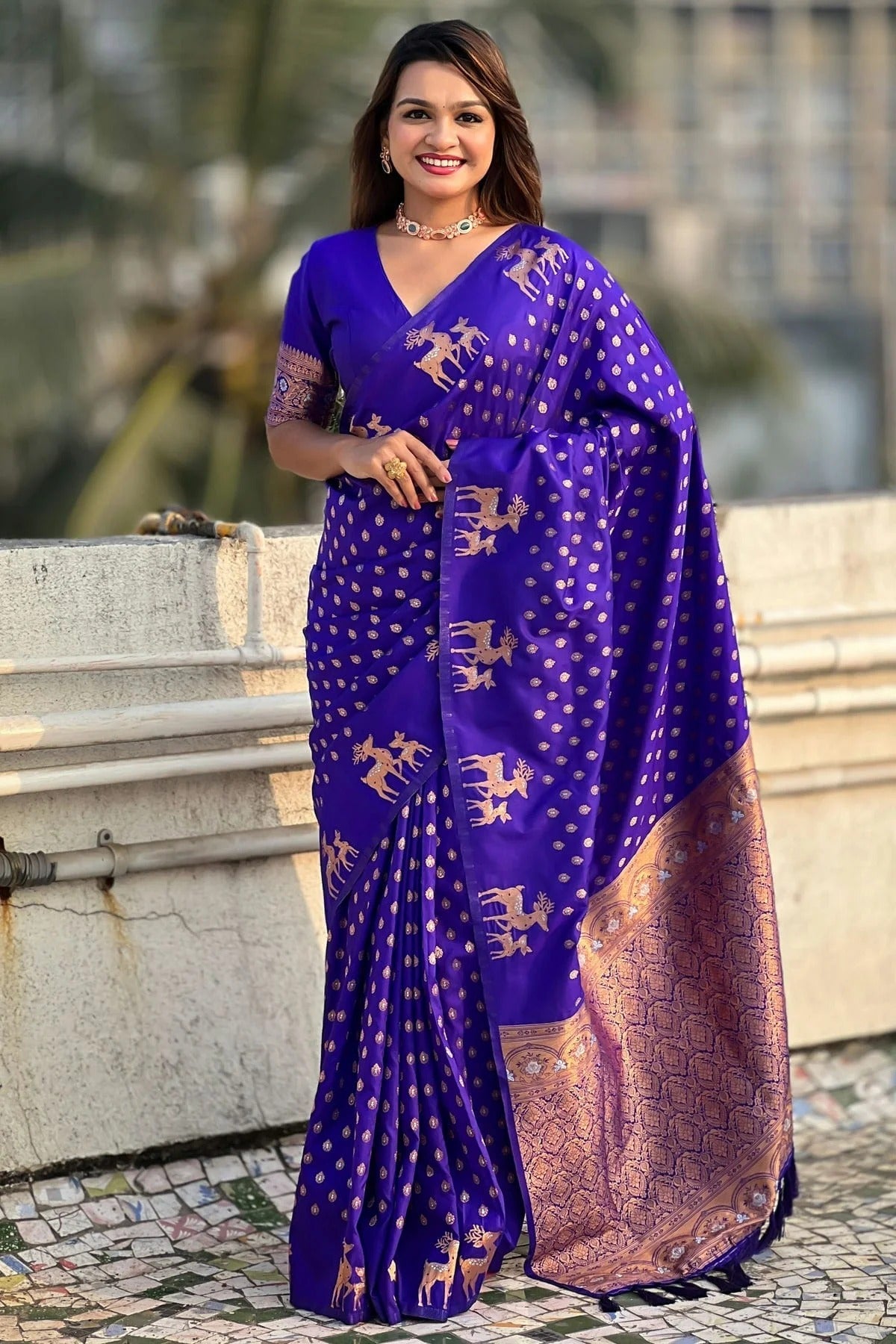 Violet Colour Soft Silk Traditional Saree SD1112647