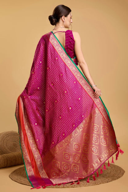 Voilet Colour Silk Saree SD1110045 A