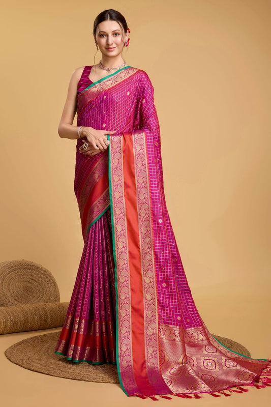 Voilet Colour Silk Saree SD1110045