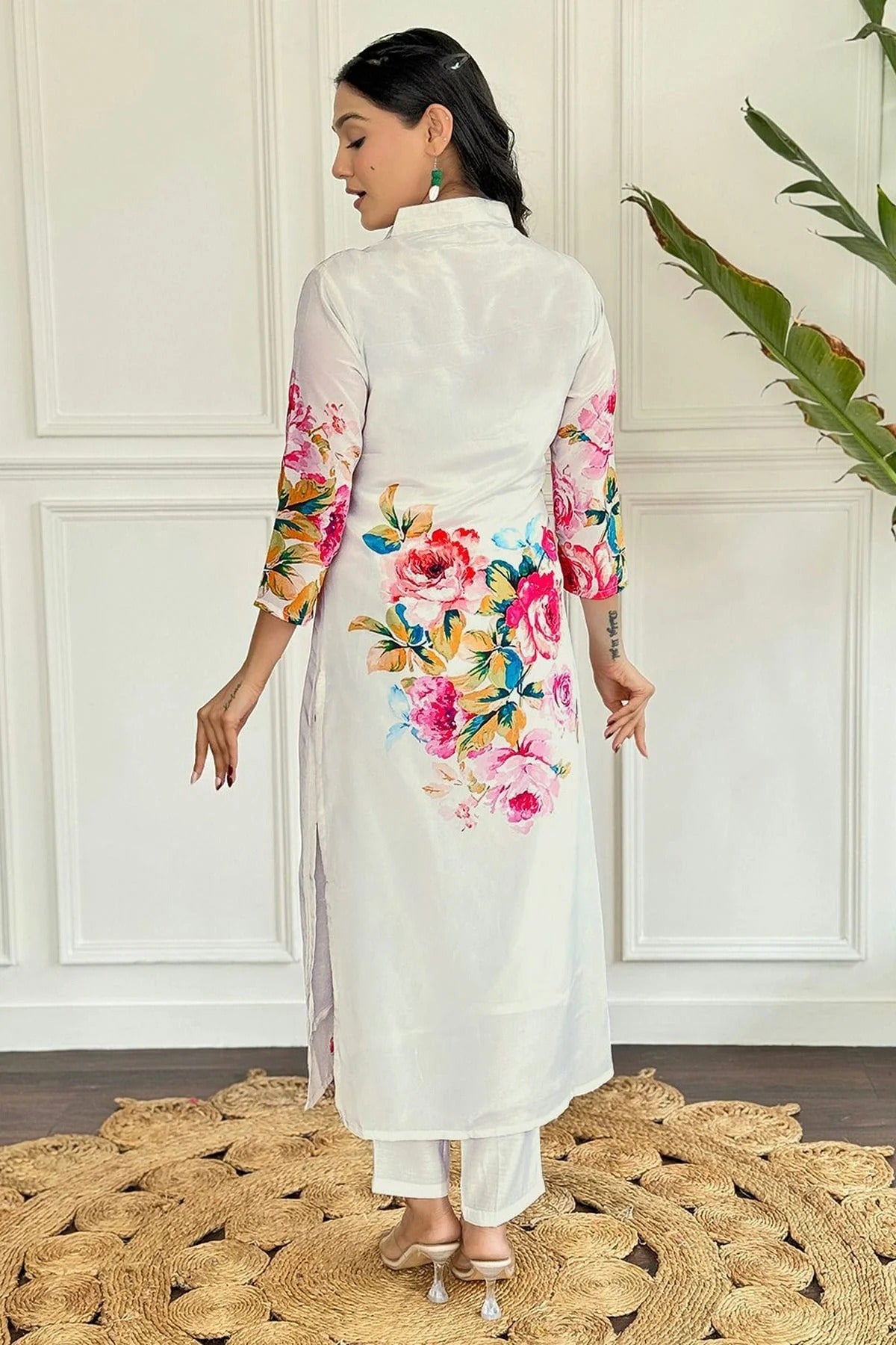 White Colour French Crepe Stitched Salwar Suit SS1111963 A