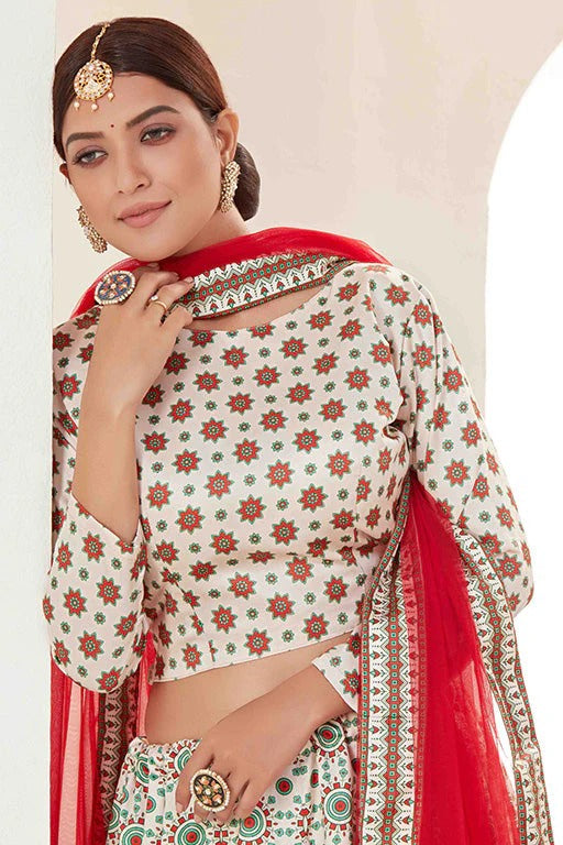 White Colour Silk Designer Lehenga Choli LC1240092 B
