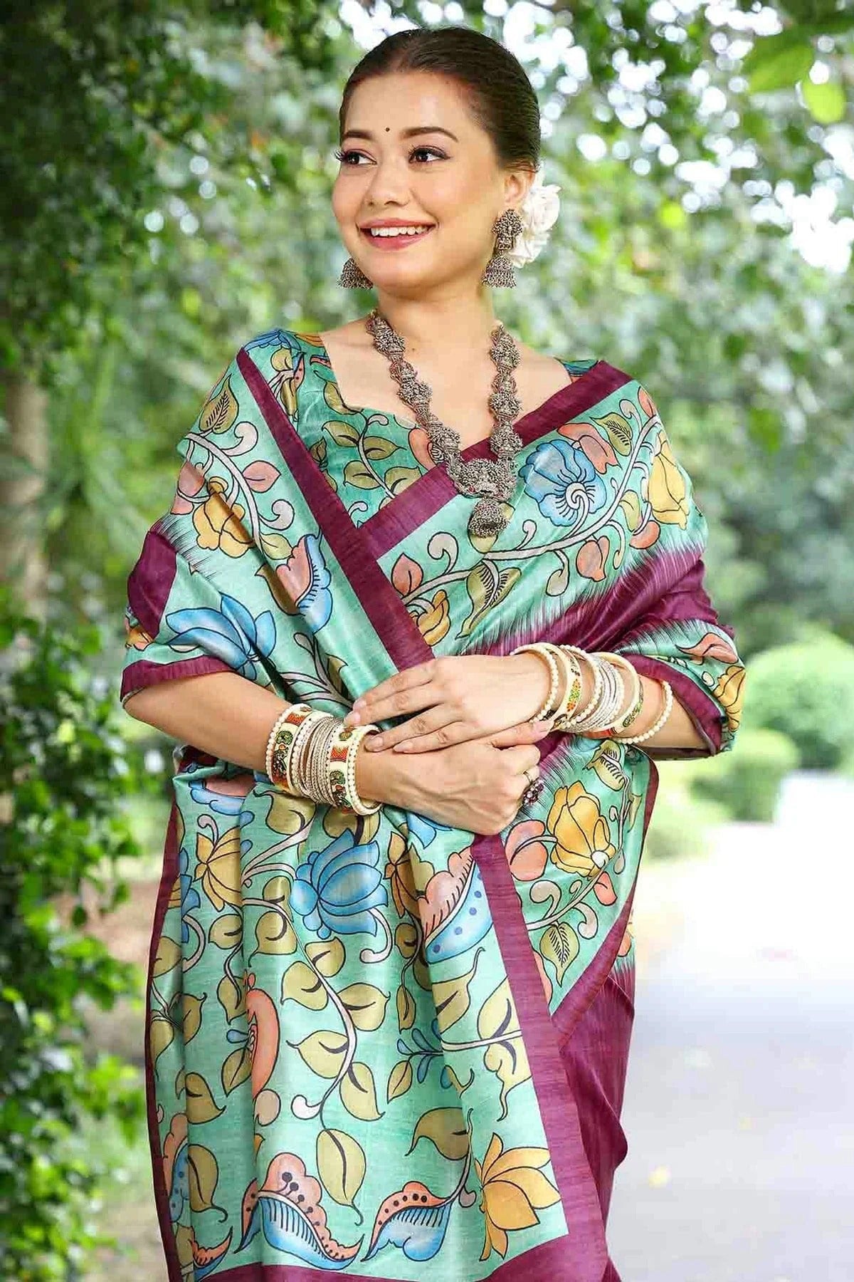 Wine Colour Cotton Silk Traditional Saree SD1260086 B