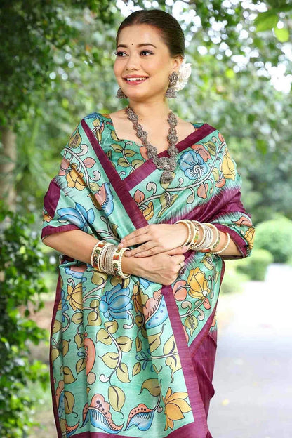 Wine Colour Cotton Silk Traditional Saree SD1260086 B