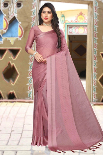 Wine Colour Satin Designer Saree SD1120598