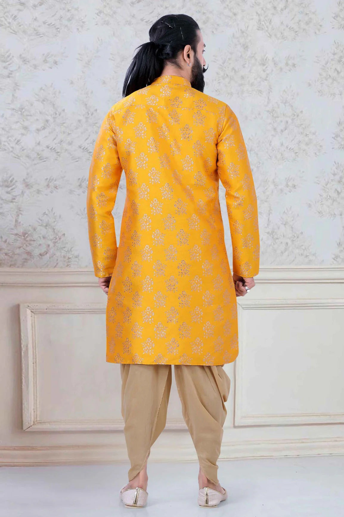 Yellow Colour Banarasi Festival Wear Dhoti Kurta KP1130076 A