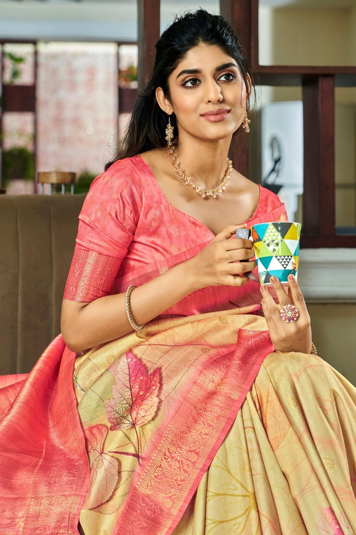Yellow Colour Handloom Kotha Silk Saree SD1110062 A