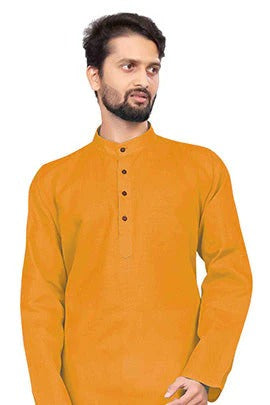 Yellow Colour Kurta Pajama In Cotton KP1210212 A