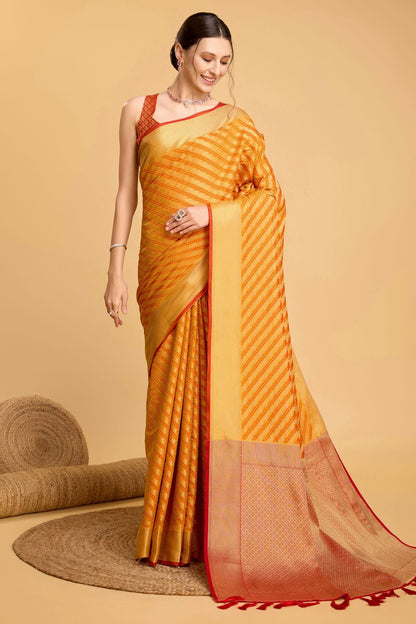 Yellow Colour Patola Silk Saree SD1110030