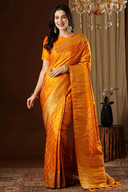 Yellow Colour Satin Silk Traditional Saree SD1112146