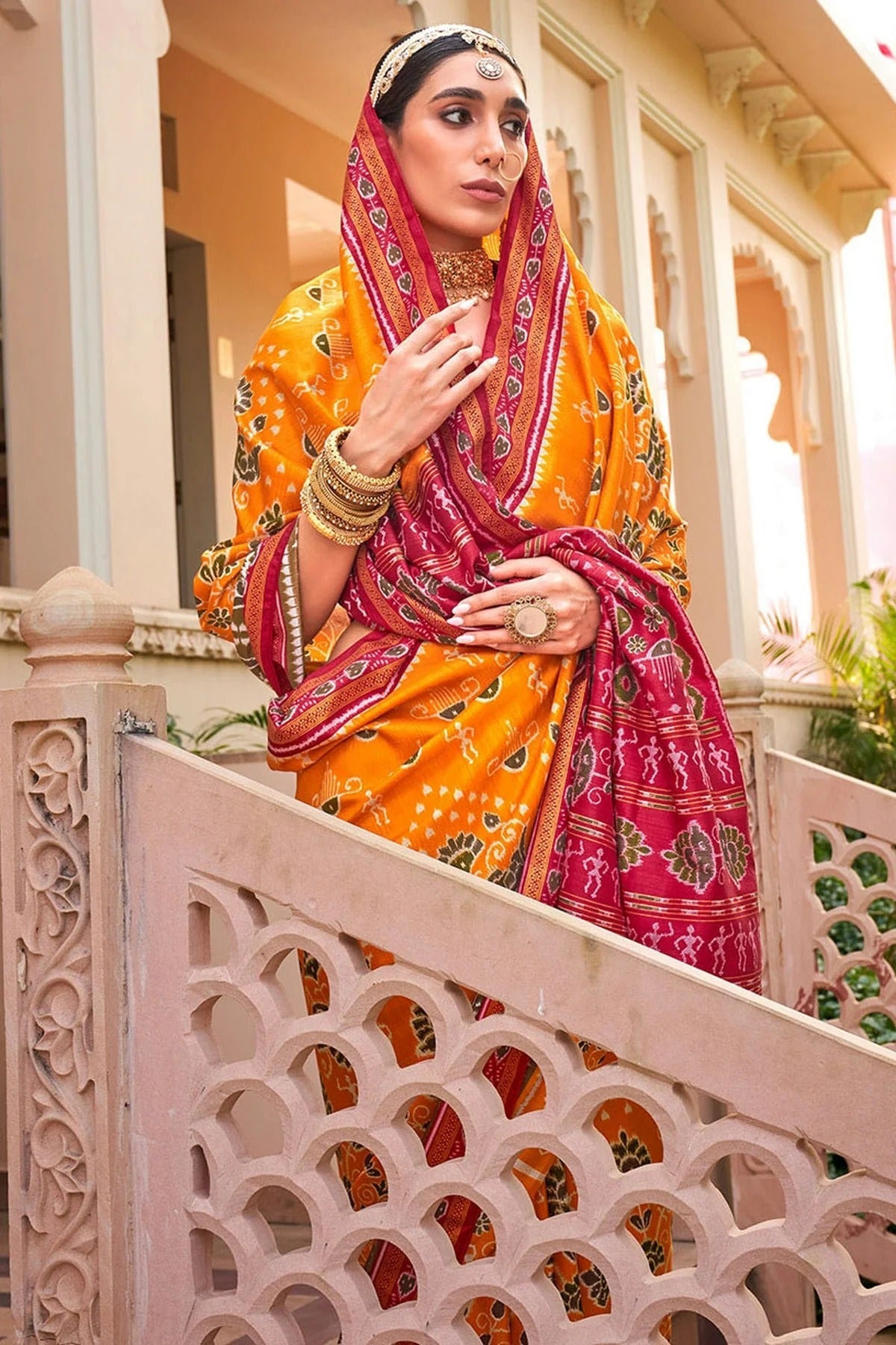 Yellow Colour Sigma Silk Traditional Saree SD1112643 A
