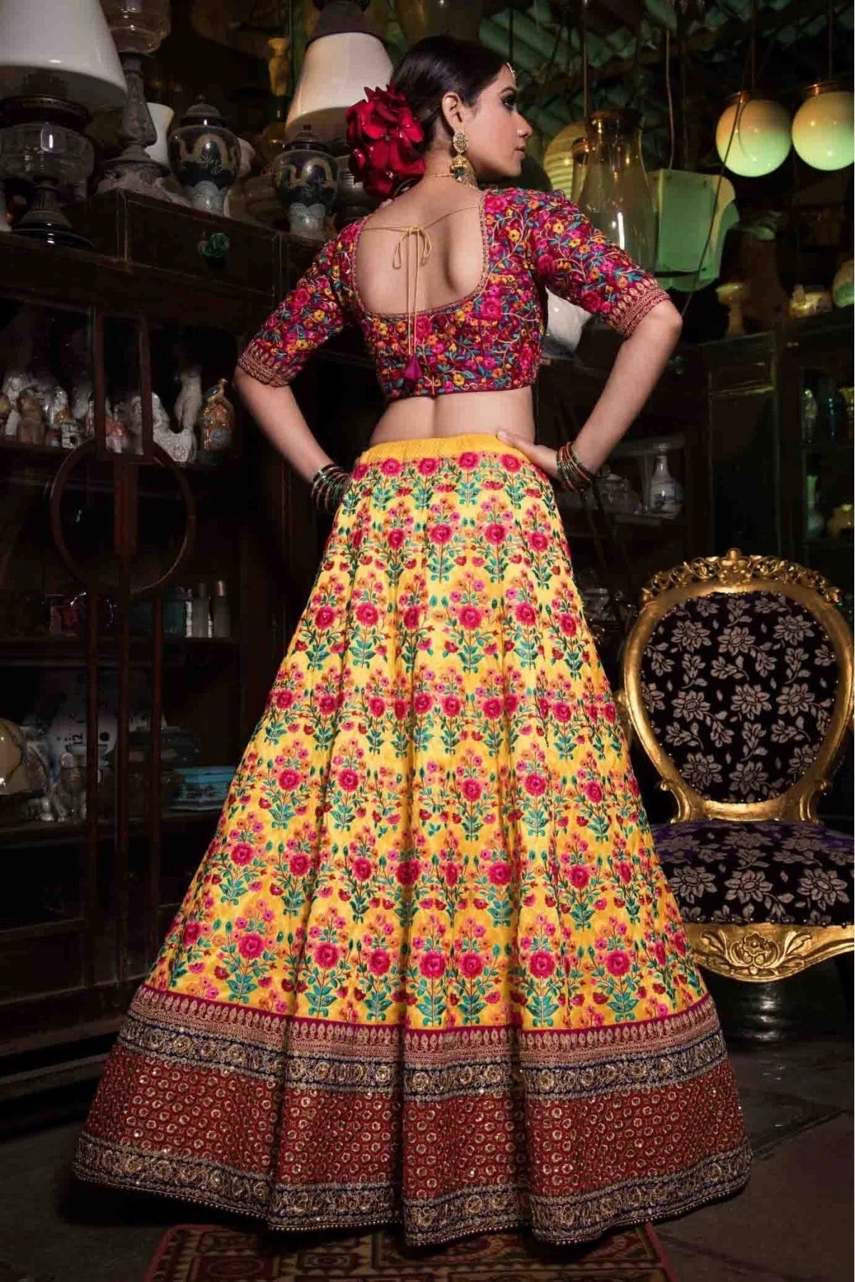 Yellow Colour Silk Lehenga Choli LC1010021 D