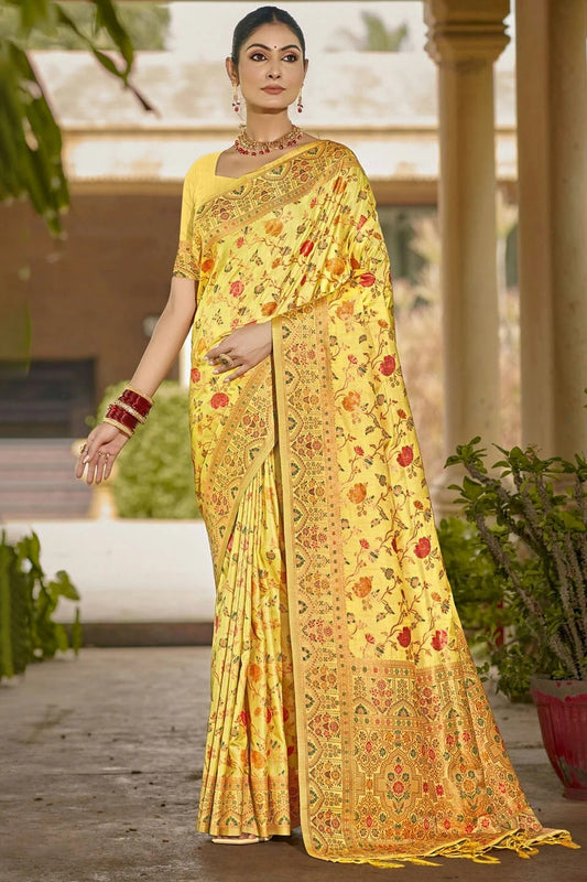 Yellow Colour Silk Traditional Saree SD1102649