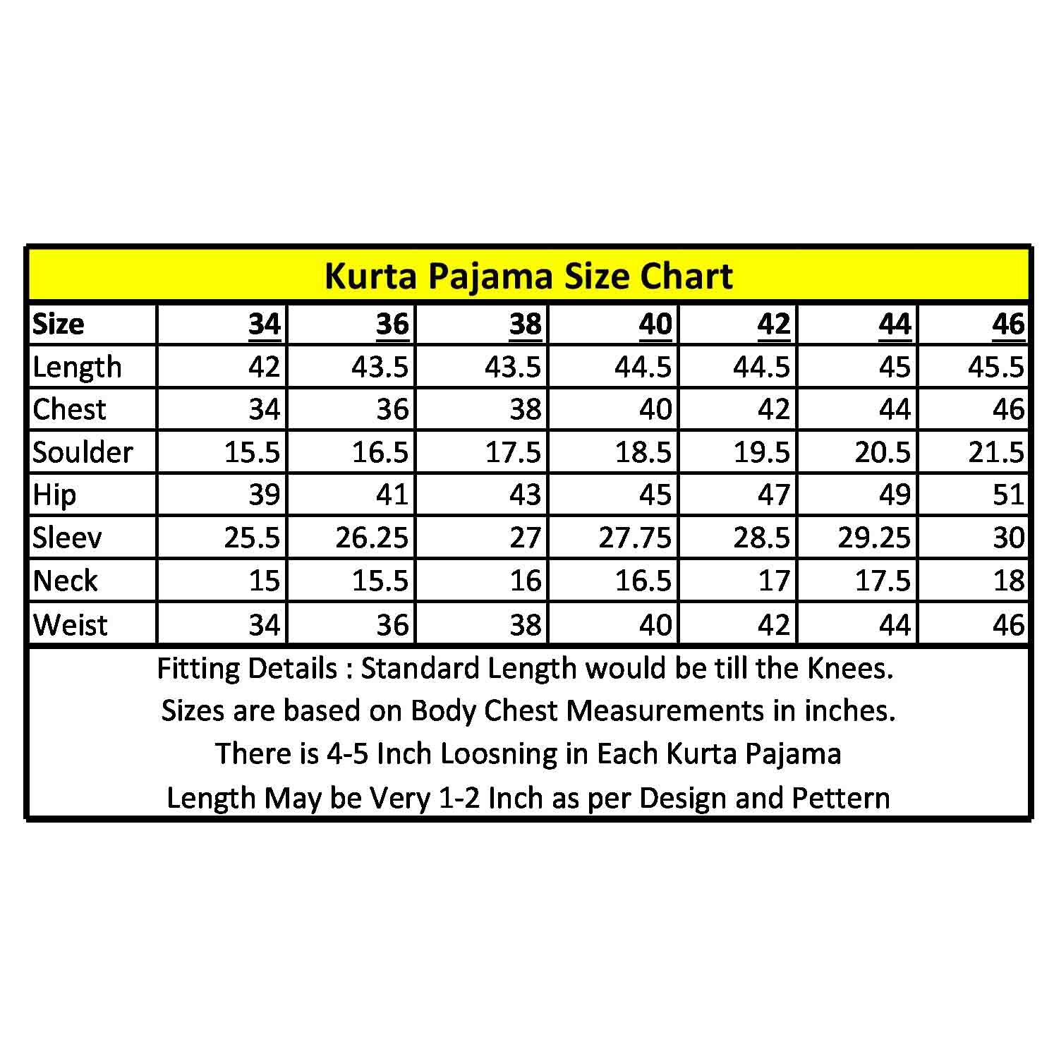 size chart KP1210001 1