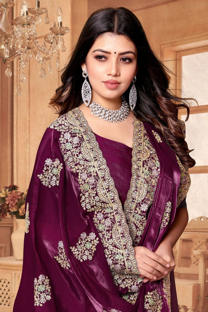 wine colour crepe silk saree sd1091009 A